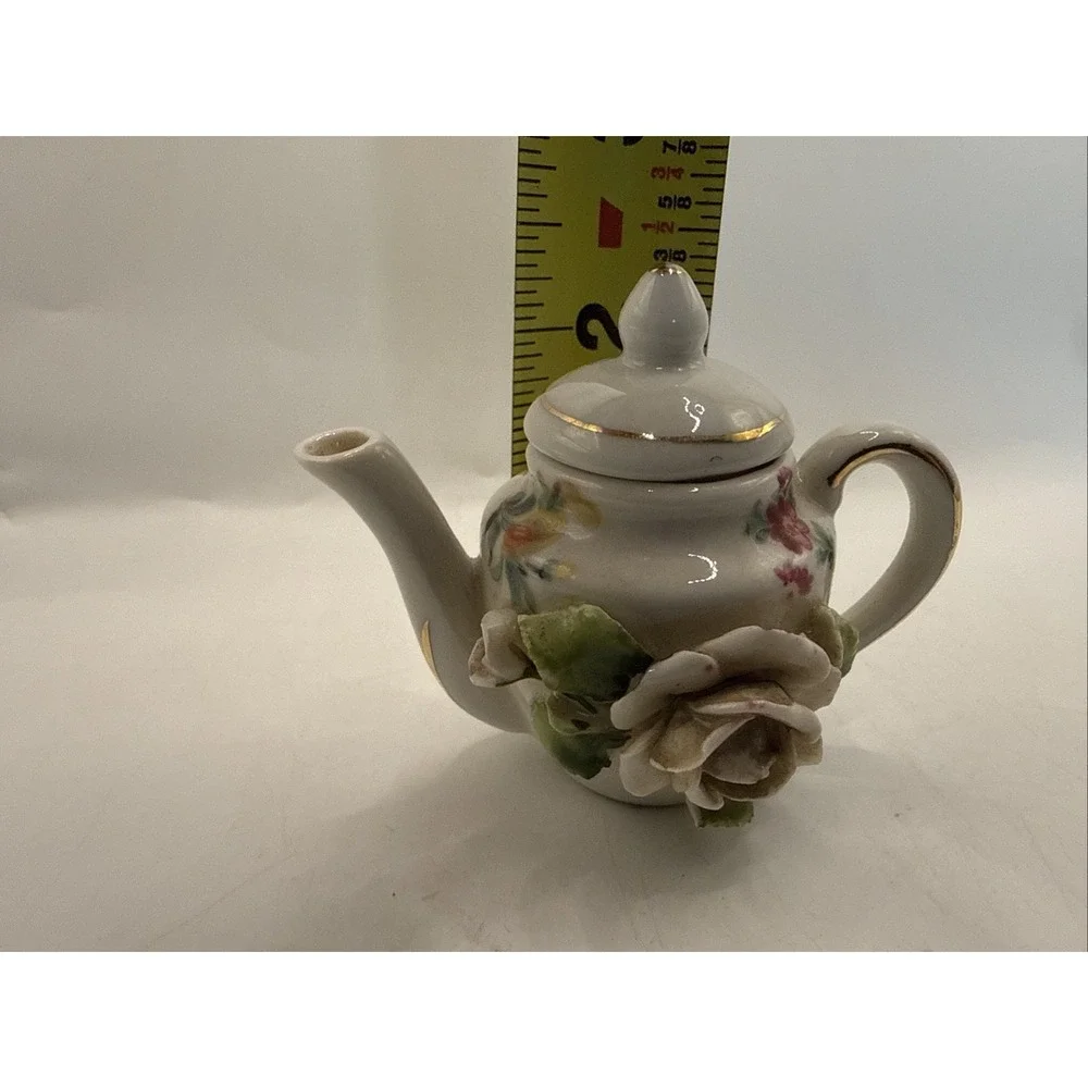 Vintage‎ SICO Teapot Calodimonte Flower Pattern Design Made In Germany